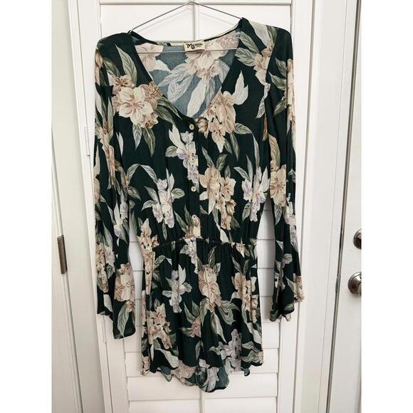 Show Me Your MuMu Pants - Show Me Your Mumu red rocks floral romper size Small